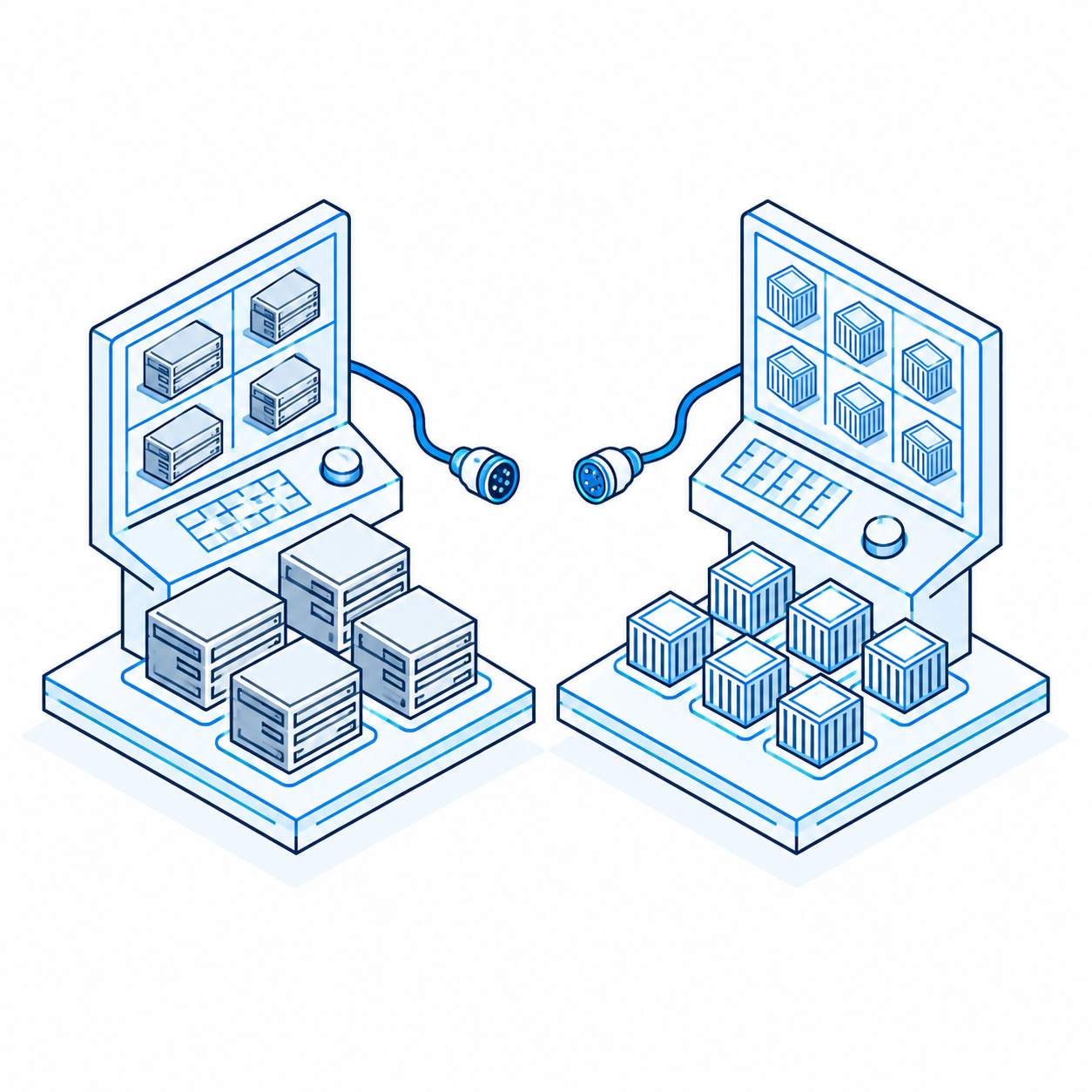 Fragmented operations with separate engineering teams and consoles for legacy virtual machines and modern containers