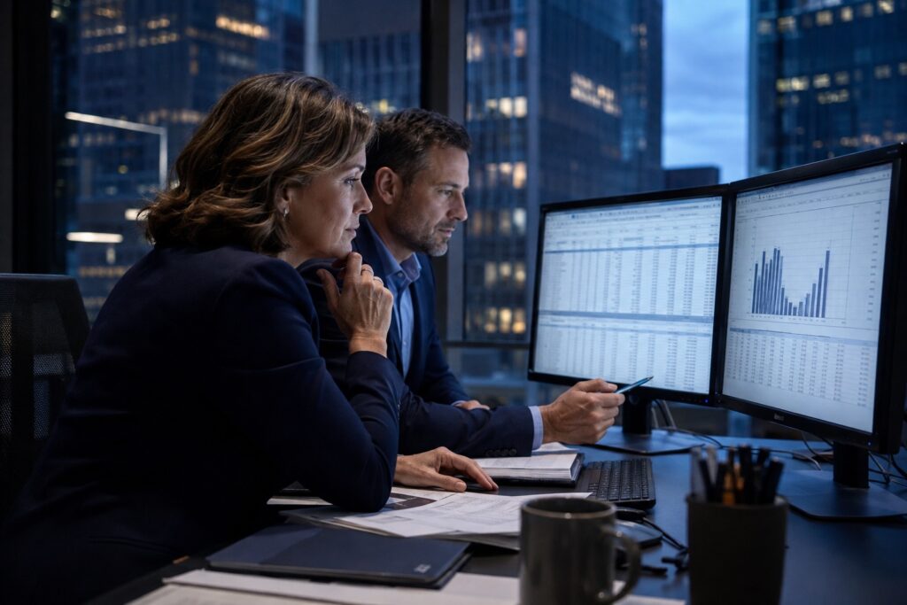 Executive finance leadership planning session